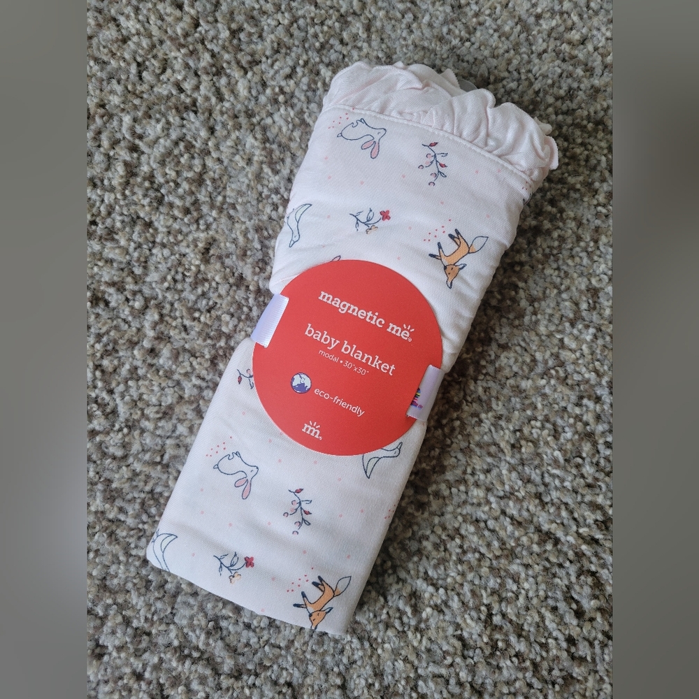 Magnetic Me NWT Pink Woodland Baby Blanket